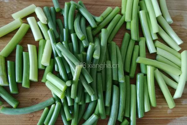 辣炒蒜薹肉沫的做法图解3