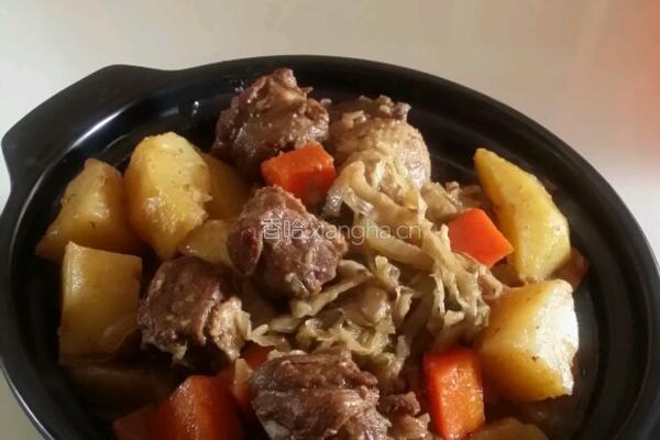酸菜土豆炖鹅块的做法图解8