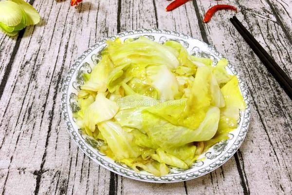 炝炒包菜的做法图解6
