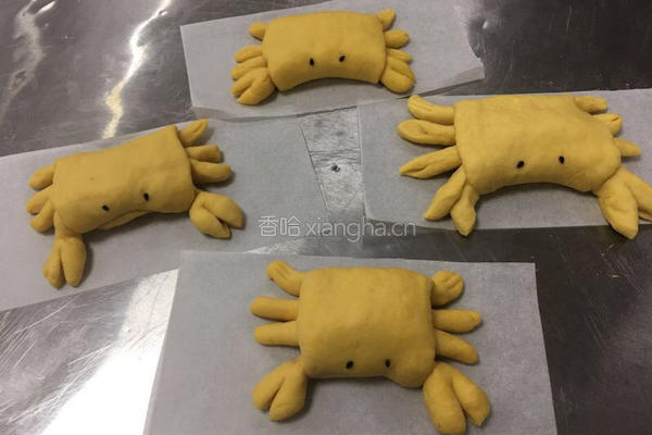 螃蟹南瓜包的做法图解10