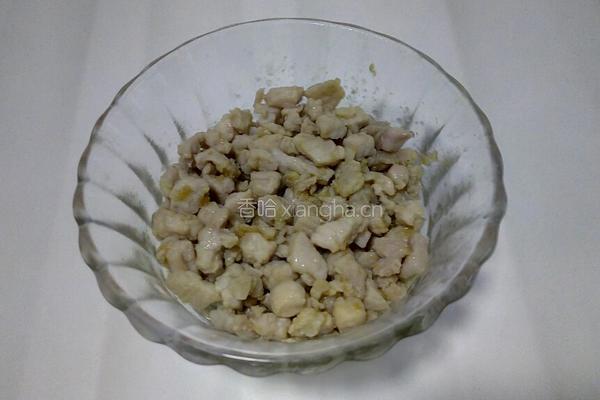 豌豆白果炒肉丁的做法图解7