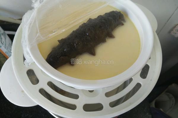 蛋蒸海参的做法图解6