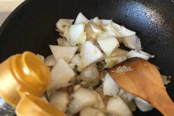 醋溜白菜片的做法图解8