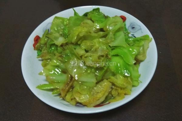 油浇包菜的做法图解4
