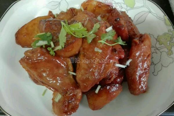 红腐乳焖土豆鸡翅中的做法图解22
