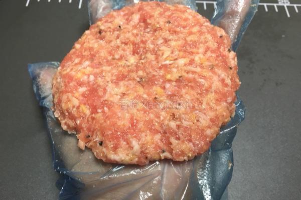 私房夹心起司汉堡肉的做法图解5