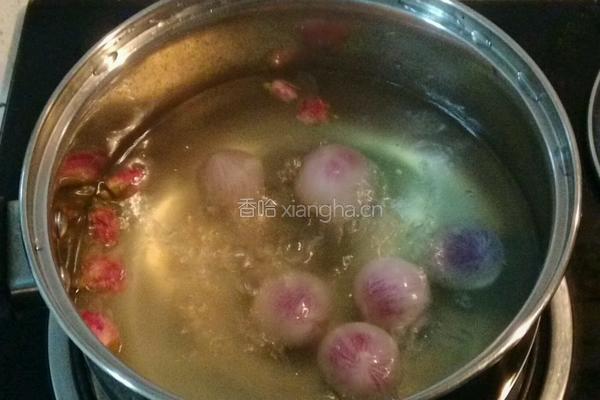 玫瑰紫薯汤圆的做法图解4