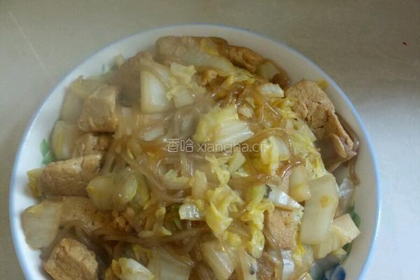 大白菜炖粉条豆腐的做法图解12
