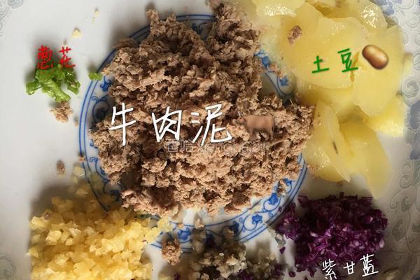 杂蔬牛肉饼的做法图解2