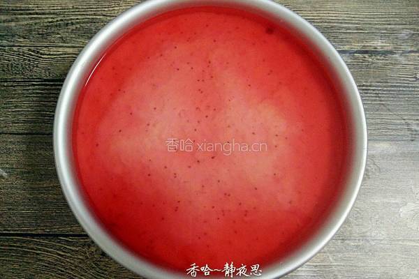 草莓酸奶慕斯蛋糕(8寸)的做法图解25