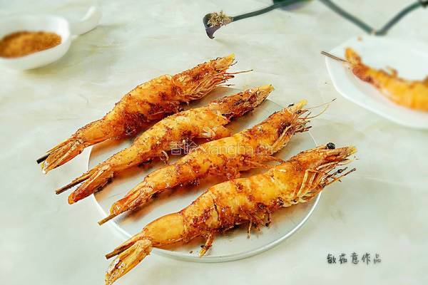 脆皮烤虾的做法图解8