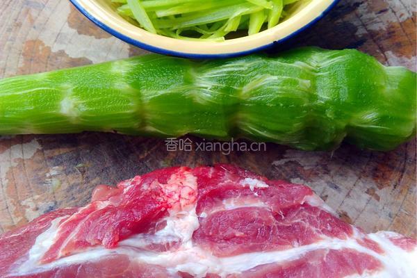 窝笋肉丝的做法图解1