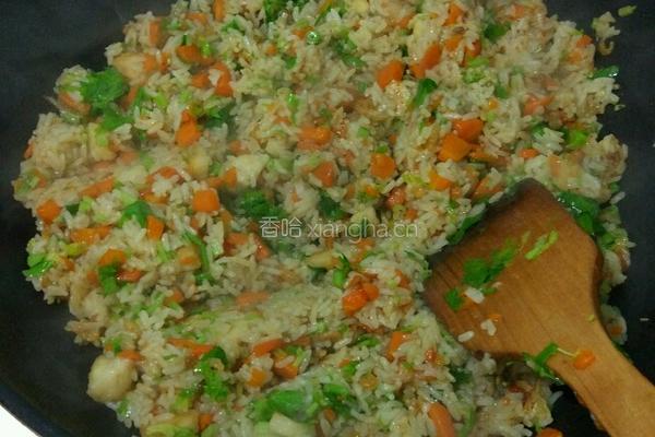 胡萝卜炒饭的做法图解7