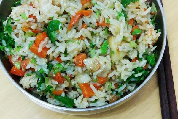 胡萝卜炒饭的做法图解8