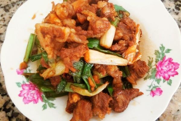 葱爆羊肉的做法图解6
