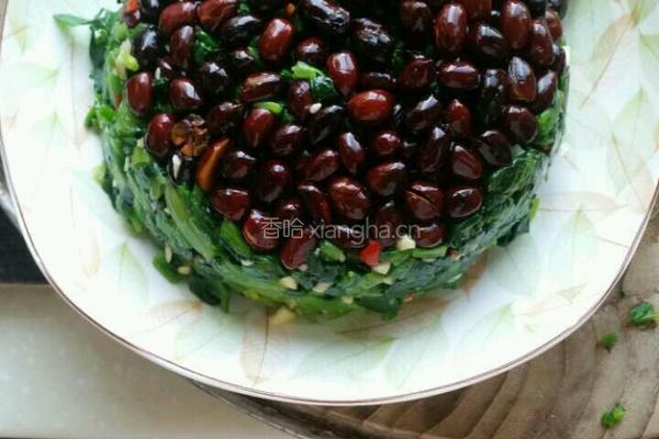 菠菜花生米的做法图解12