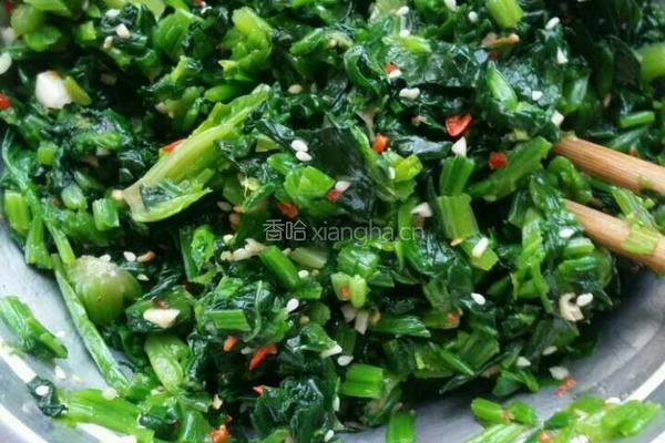 菠菜花生米的做法图解7