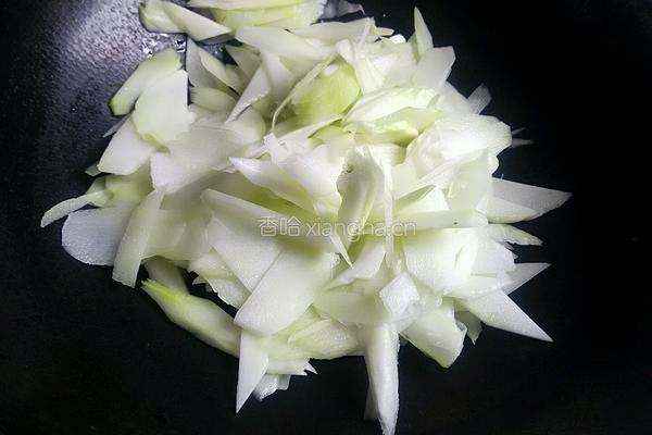 素炒棒菜的做法图解5