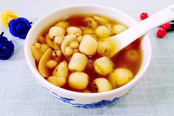 百合莲子红糖水的做法图解7