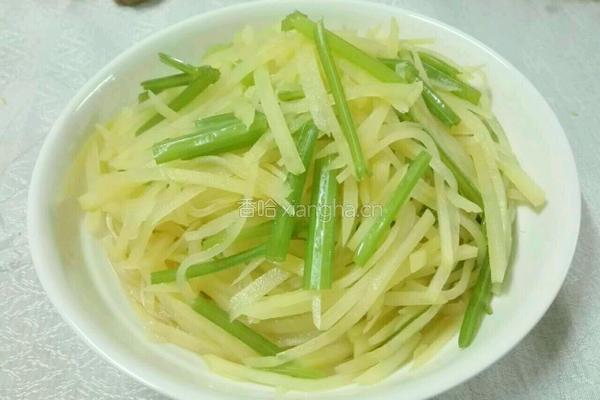 炝芹菜土豆丝的做法图解12