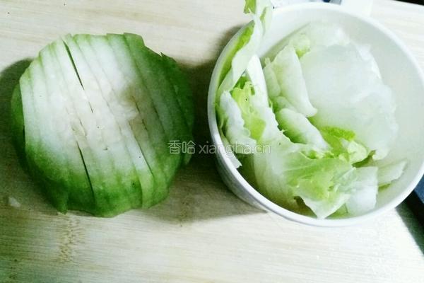 春娃子辅食系列之节瓜白菜泥的做法图解2