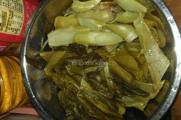 酸菜爆大肠的做法图解3