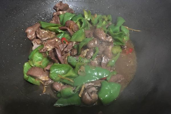 青椒炒猪心的做法图解9