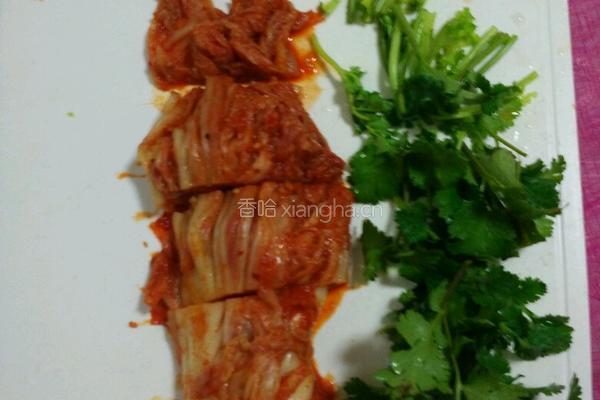 豆腐泡菜的做法图解3