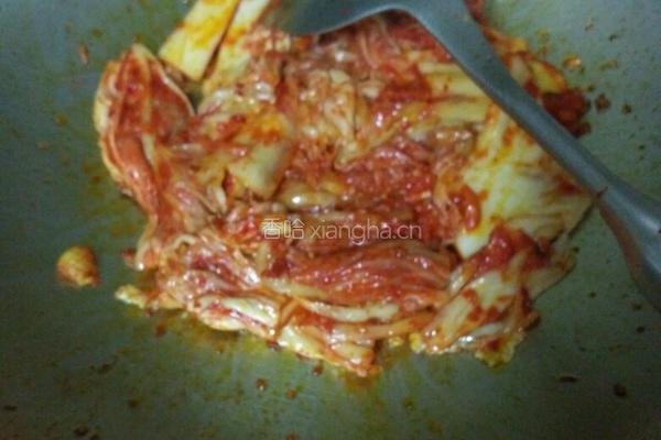 豆腐泡菜的做法图解7