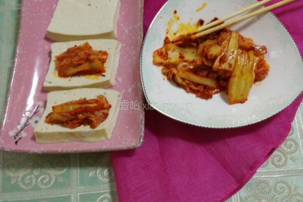 豆腐泡菜的做法图解8