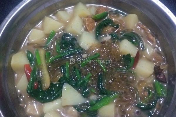 猪肉菠菜顿粉条