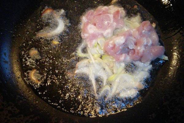 有机菜花炒肉的做法图解8