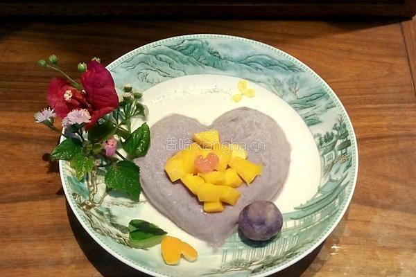 紫薯芒果冰淇淋(彩虹之上只属于你）的做法图解10
