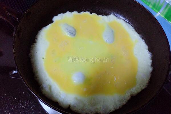 火腿鸡蛋饼的做法图解4