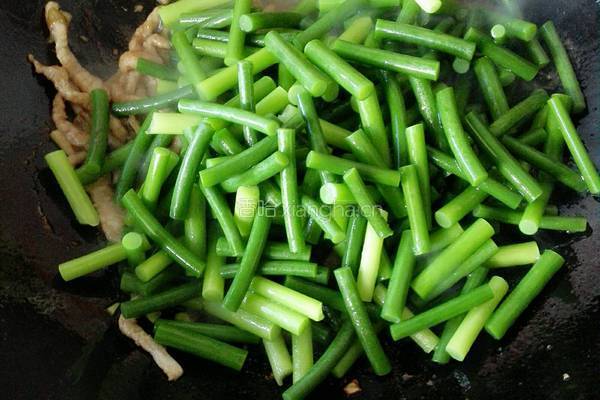 蒜苔肉丝的做法图解10