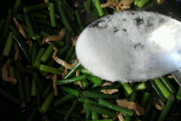蒜苔肉丝的做法图解11