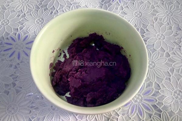牛奶紫薯椰蓉小凉糕一独家秘制的做法图解4