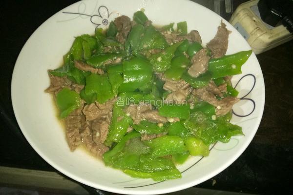 青椒炒牛肉的做法图解9