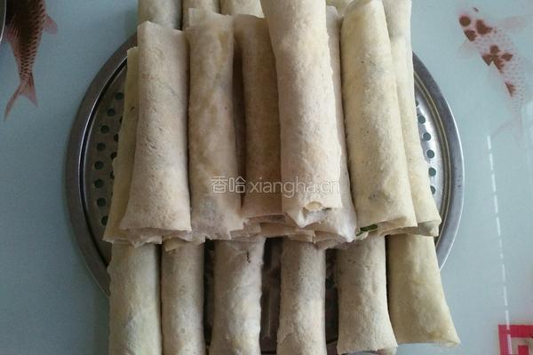 荠菜春卷的做法图解18