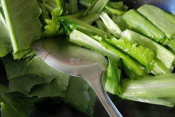 蒜蓉油麦菜的做法图解4