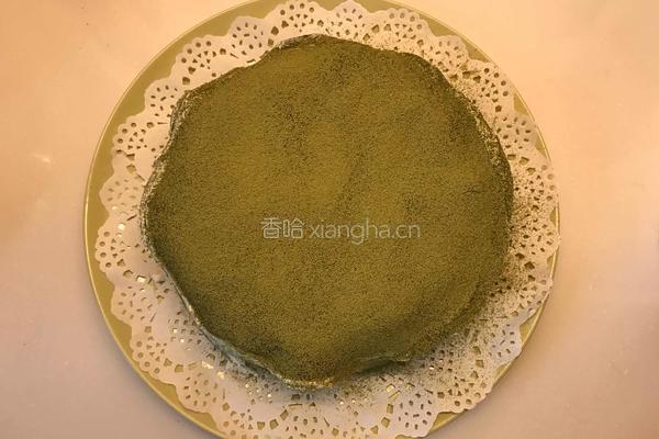 抹茶榴莲草莓芒果火龙果千层蛋糕的做法图解3