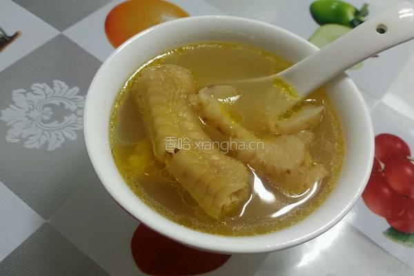 天麻鸡脚汤的做法图解5