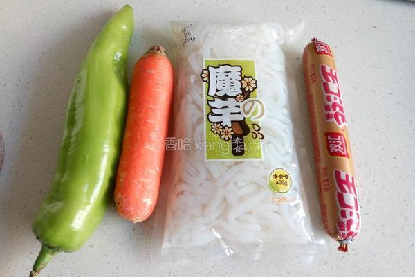 清炒魔芋丝的做法图解1