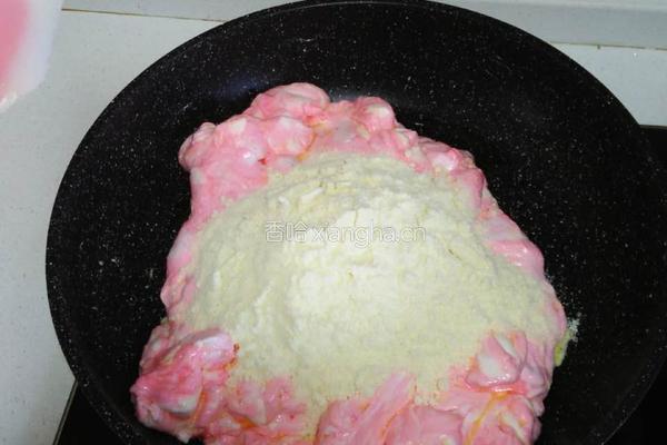 草莓味花生牛轧糖的做法图解5