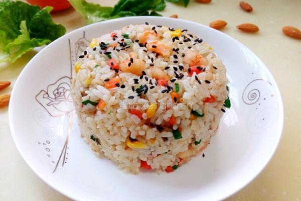 虾仁炒饭的做法图解5