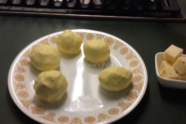芝心姜黄糯米煎饼的做法图解5