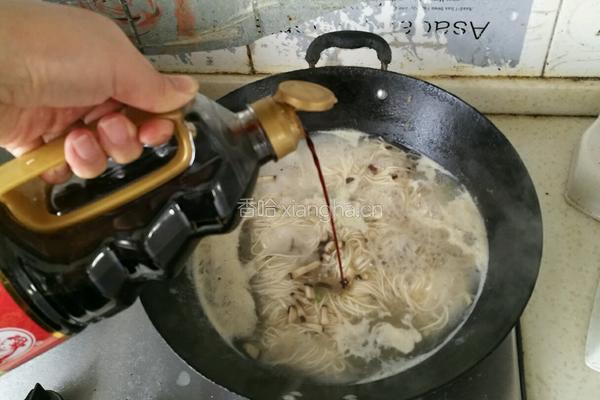 青菜香菇鸡蛋面（宝宝辅食）的做法图解6