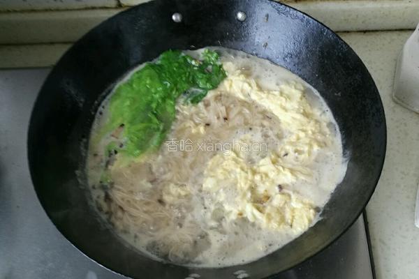 青菜香菇鸡蛋面（宝宝辅食）的做法图解9