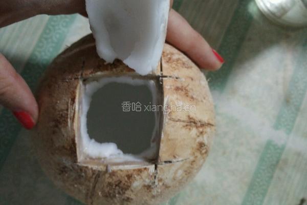 椰香糯米饭的做法图解3