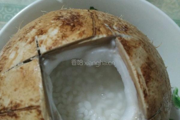 椰香糯米饭的做法图解4